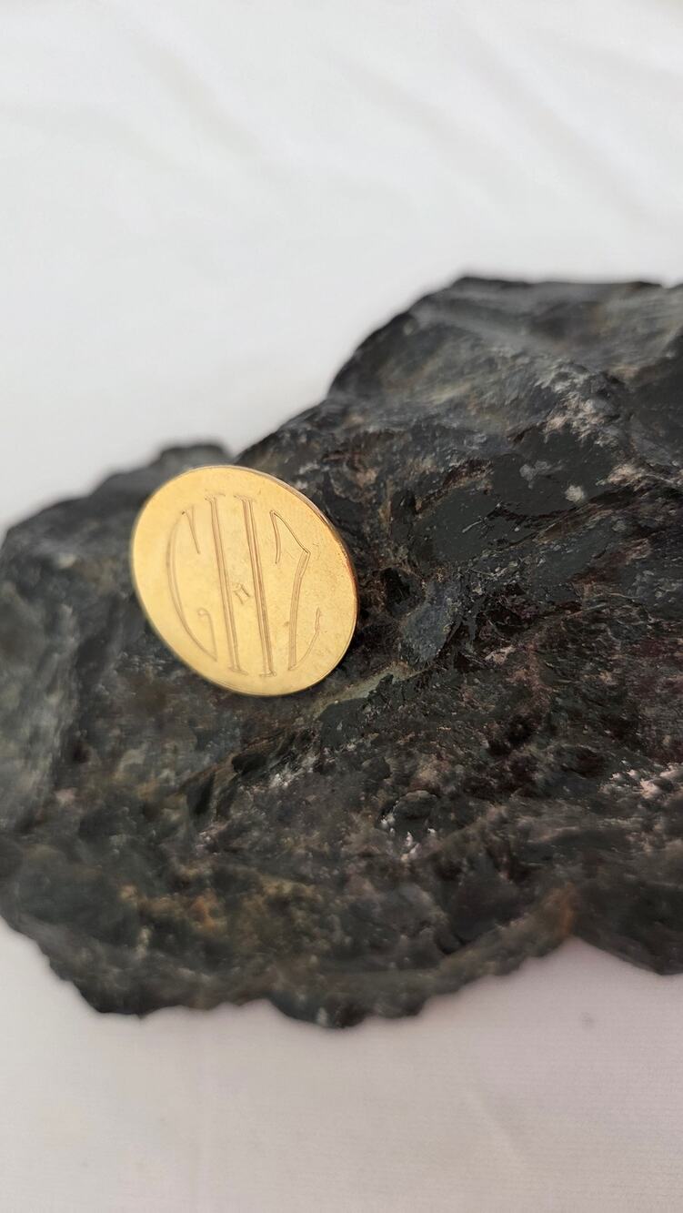 Vintage Anson 12k Gold Filled Initial Brooch
